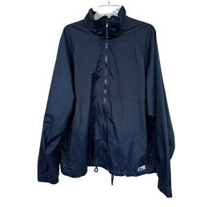 Out Real Ready For Life Out of This World Mens Navy Zip Front Windbreaker Sz L